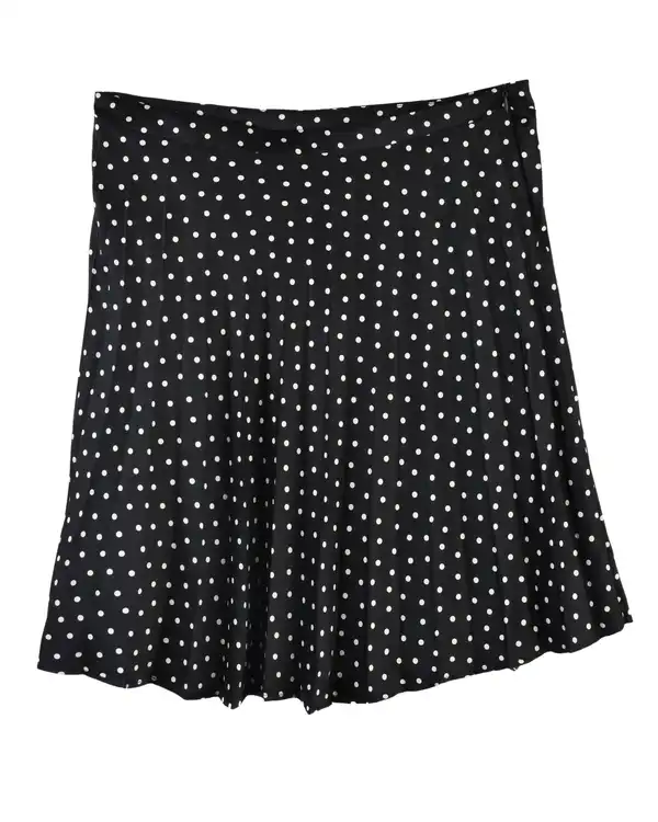 دامن زنانه پلیسه مشکی مجلسی راسپینا Raspina - تصویر 2